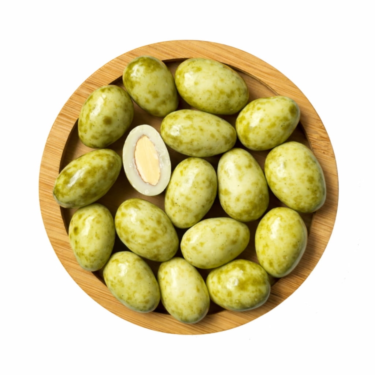 Migdały W Białej Czekoladzie Z Zieloną Herbatą 100g