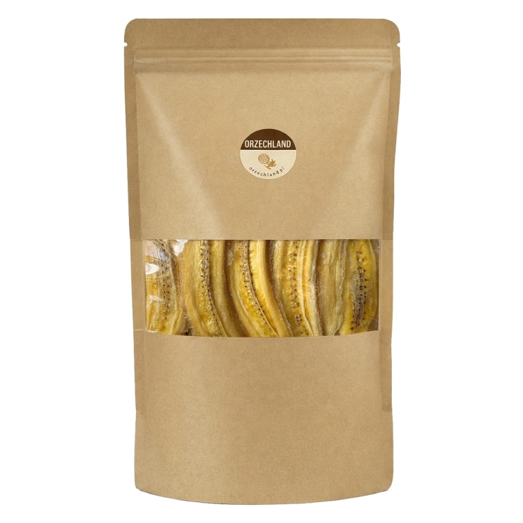 Banan Suszony Naturalnie 1kg Miękkie Plastry bez Cukru