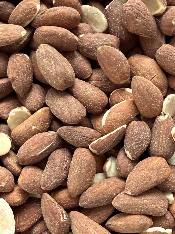 Migdały Prażone Solone 100g Całe bez Łupiny