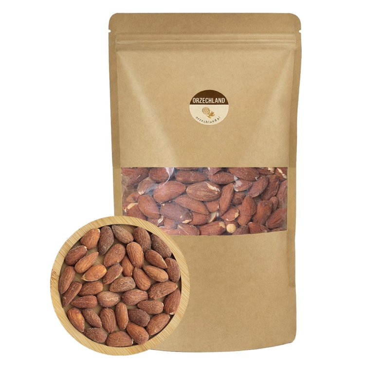 Migdały Prażone Solone 100g Całe bez Łupiny