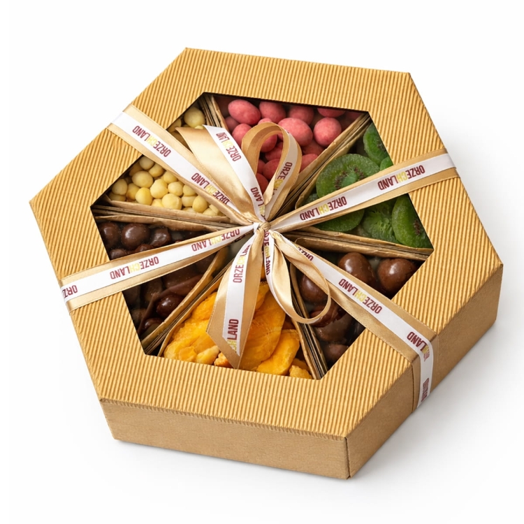 Zestaw Prezentowy Luksus Orzechbox 1180g