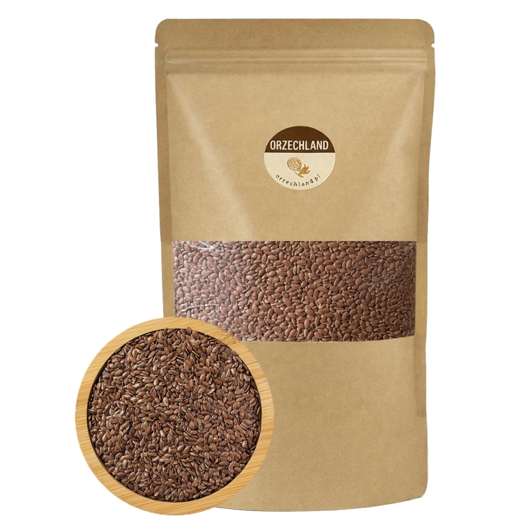 Siemię Lniane Brązowe Naturalne 500g
