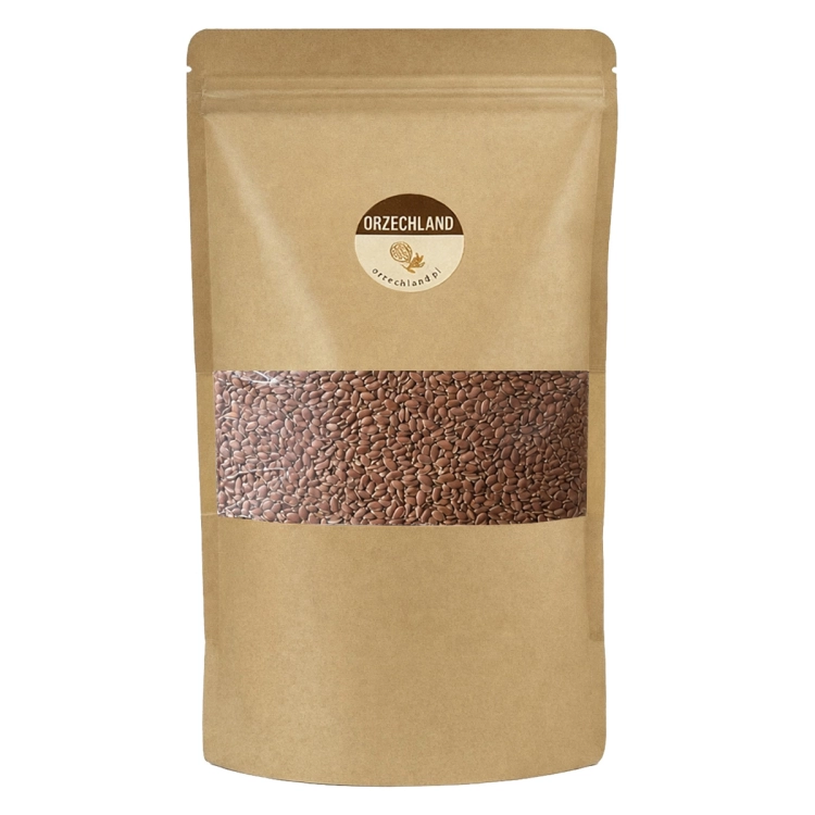 Siemię Lniane Brązowe Naturalne 500g