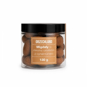 Migdały w Mlecznej Czekoladzie z Cynamonem W Słoiku 130g