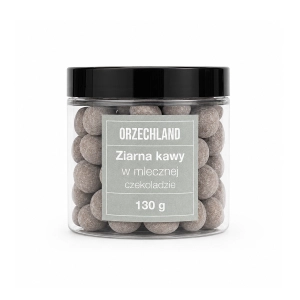 Ziarna Kawy W Mlecznej Czekoladzie W Słoiku 130g