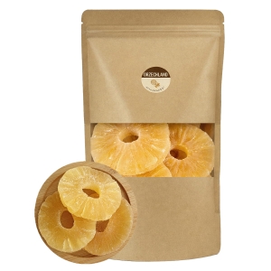 Ananas Kandyzowany Plastry 100g Słodkie Krążki z Cukrem