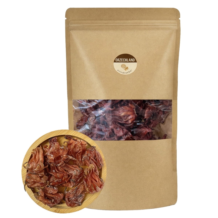 Hibiskus Kwiat Kandyzowany 250g Całe Jadalne Kwiaty